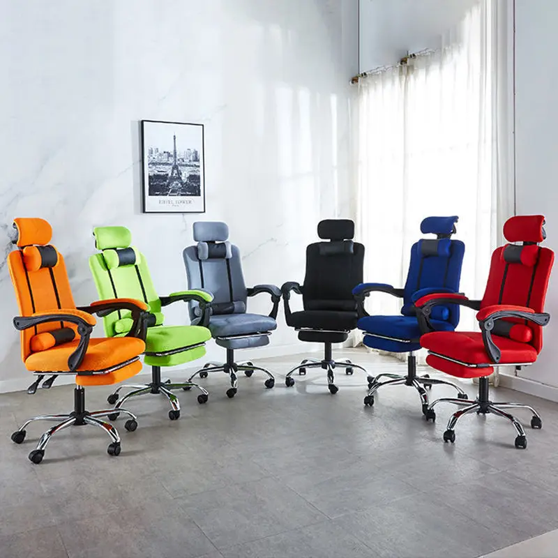 Modern Simplicity Mesh Steel Sponge Square Desk Chair Armrest Footrest Adjustable For Home Office