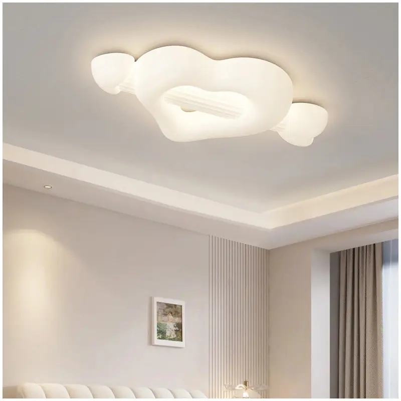 Contemporary Creative Cartoon Heart-Shaped Arrow PE Iron LED Flush Mount Ceiling Light For Bedroom
