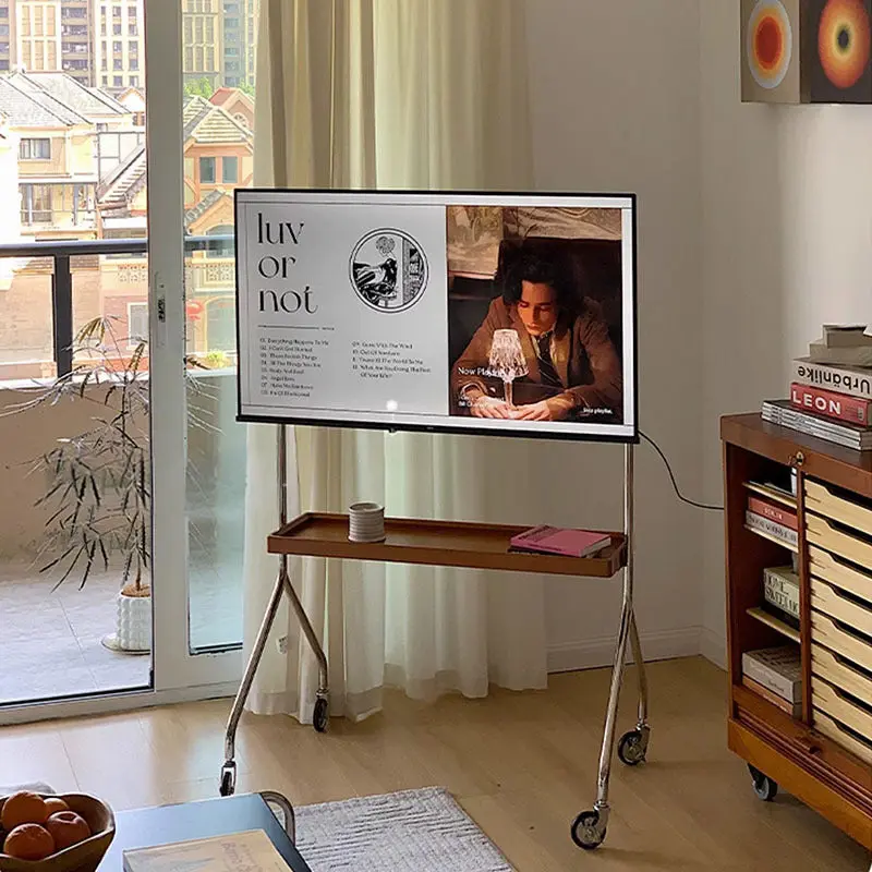 Contemporary Retro Rectangle Boxwood Bracket Stainless Steel Side Table 2 - Tier For Living Room