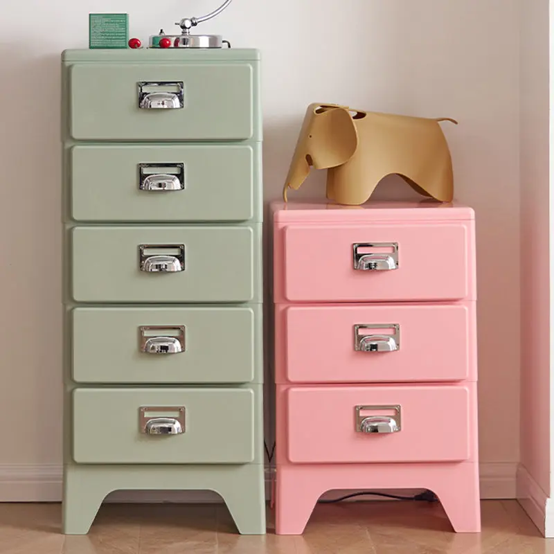 Traditional Japanese Macarons Rectangular Cube ABS Side Table 2/3/4/5 - Drawer For Living Room