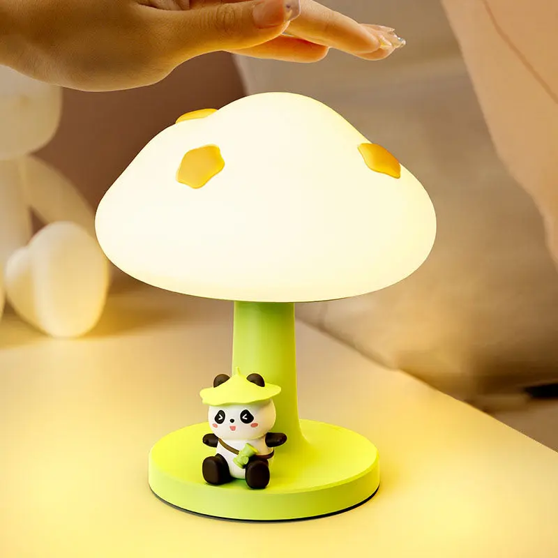 Contemporary Creative Kids Cloud Shape Silicone ABS PVC LED Table Lamp For Bedroom
