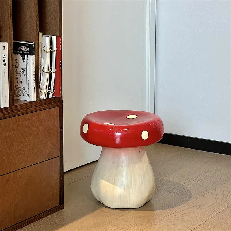 Contemporary Creative Mushroom Round Fiberglass Chair For Living Room