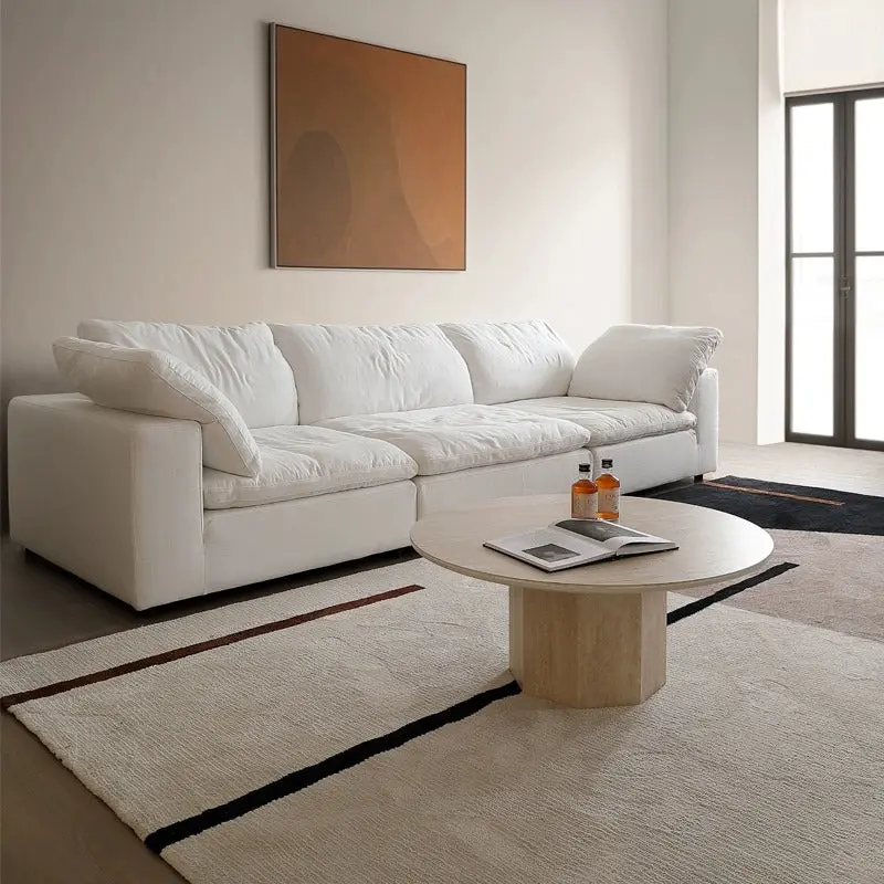 Traditional Vintage Round Hexagonal Rock Slab Wood End Table 1-Tier For Living Room