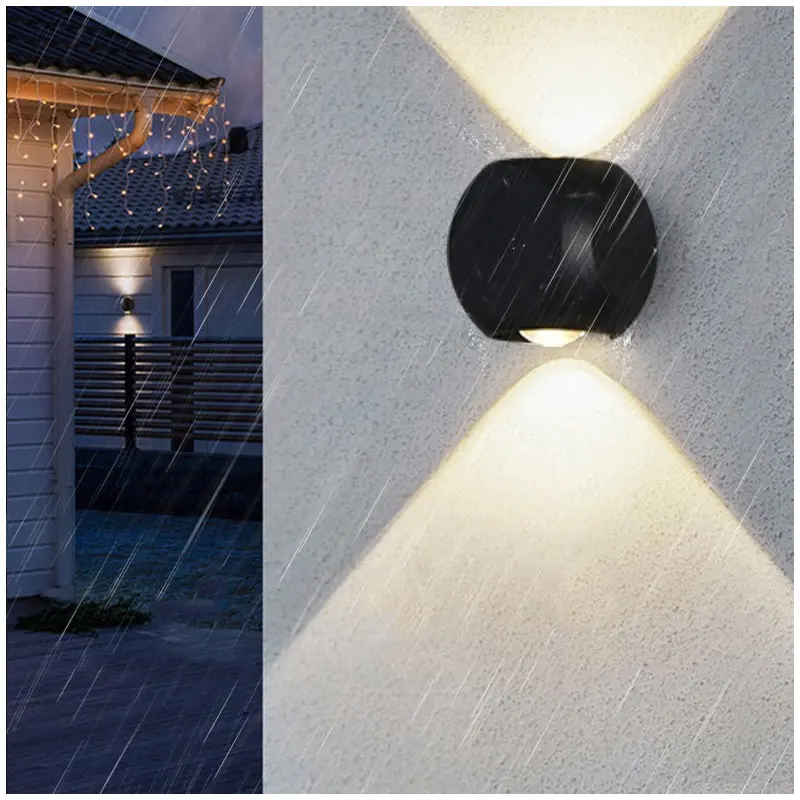 Modern Simplicity Waterproof Aluminum Dice Cube LED Wall Sconce Lamp For Outdoor Patio