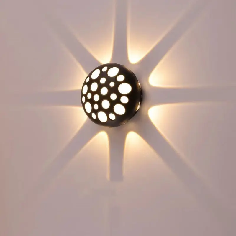 Contemporary Creative Waterproof Aluminum Round Bubble LED Wall Sconce Lamp For Outdoor Patio