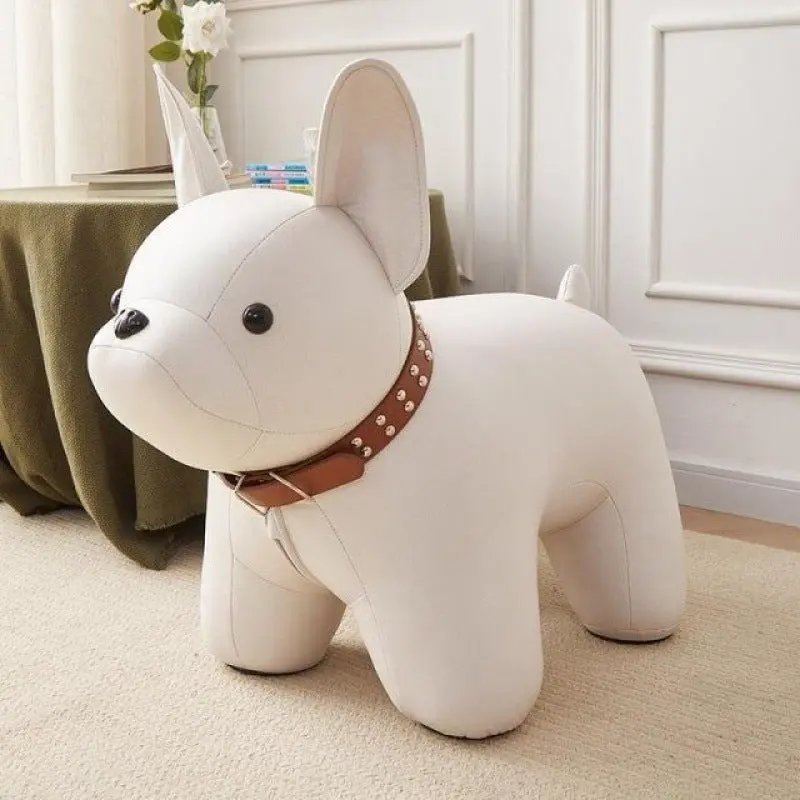 Contemporary Creative Kids Bulldog Animal Fabric Chair For Living Room