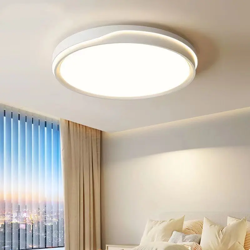 Modern Simplicity Round Square Rectangle Acrylic Iron LED Flush Mount Ceiling Light For Living Room