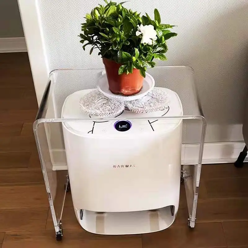 Modern Simplicity Rectangle Removable Acrylic End Table 1-Tier For Living Room