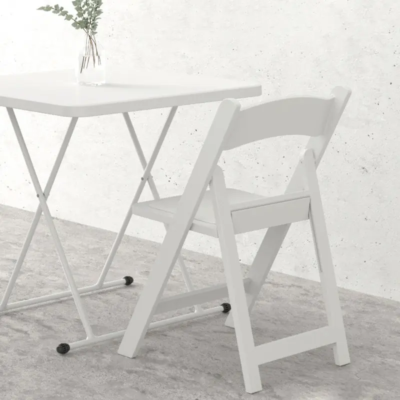 Modern Minimalist Foldable Square Plastic Chair Backrest For Living Room