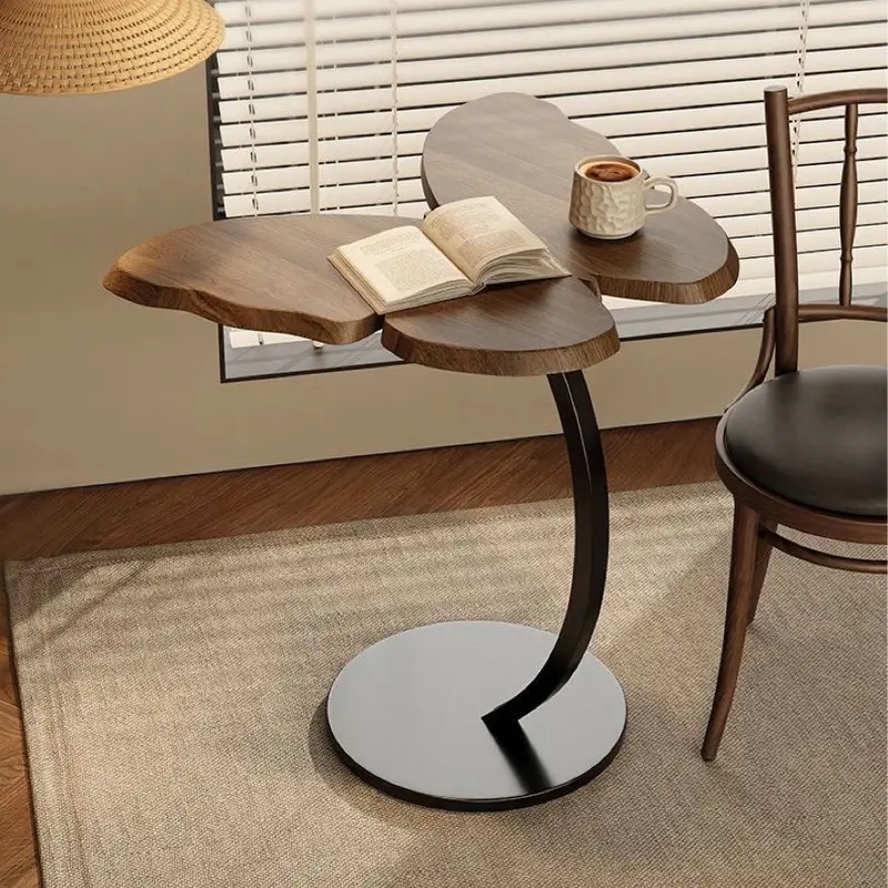 Traditional French Butterfly Density Board Hardware Side Table 1 - Tier For Living Room