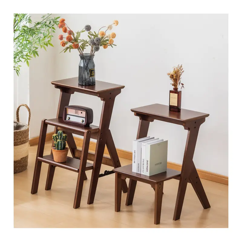 Contemporary Simplicity Ladder Foldable Versatile Chair Backless Armless For Living Room