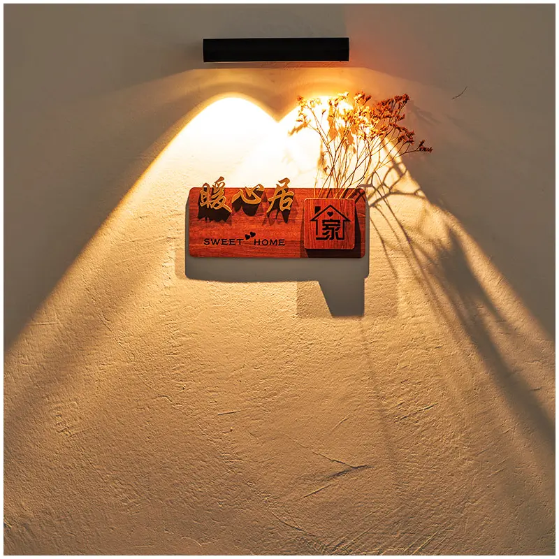 Modern Minimalist Solar Waterproof Rectangular Fan-Shaped Light Shadow ABS Acrylic LED Wall Sconce Lamp For Outdoor Patio