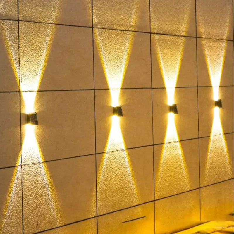 Modern Simplicity Solar Waterproof Rectangular ABS LED Wall Sconce Lamp For Outdoor Patio