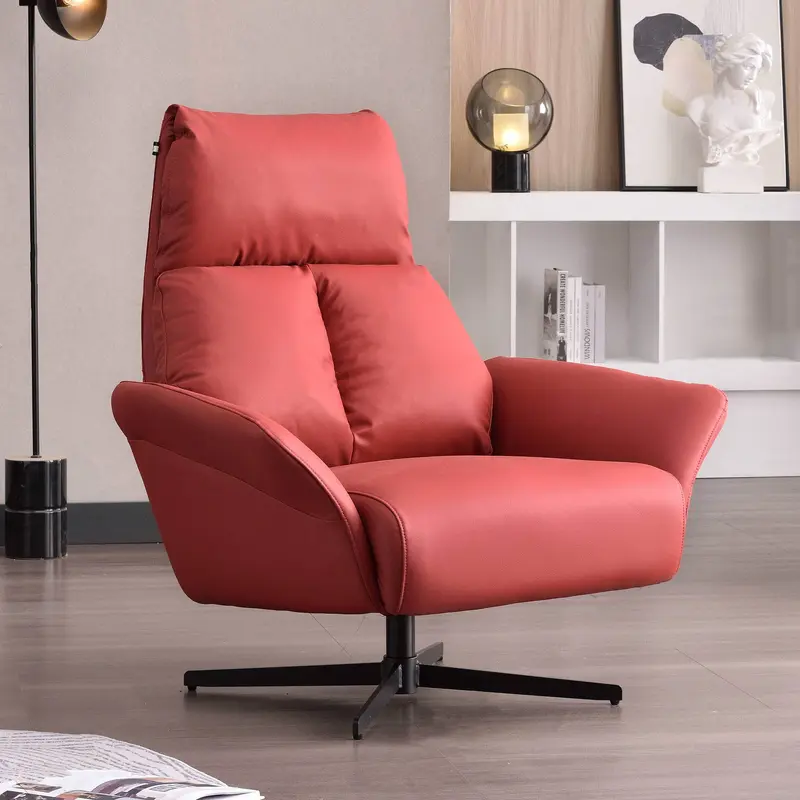 Comfortable Scandinavian Accent Chair - Ergonomic Backrest Armrest Chair For Bedroom & Living Room