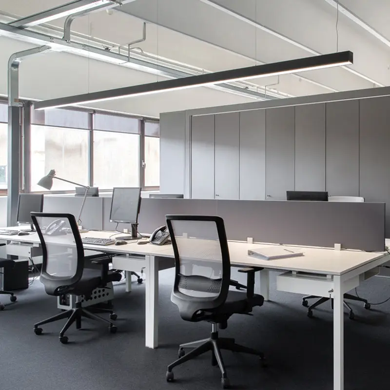 Flicker-Free Eye Aluminum LED Linear Pendant Light - Industrial Pendant Light For Home Office