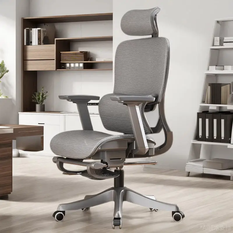 Modern Simplicity Mesh Sponge Metal Square Breathable Cushion Desk Chair Armrest Footrest Liftable For Home Office