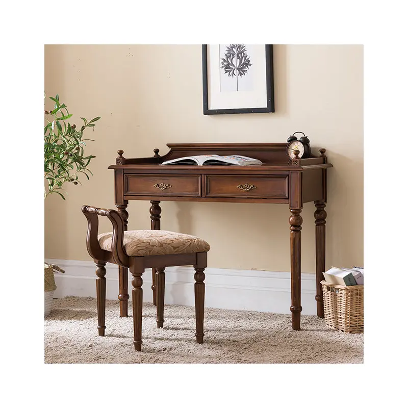 Traditional Vintage Fabric Rubber Wood Chair Backrest Armless For Living Room