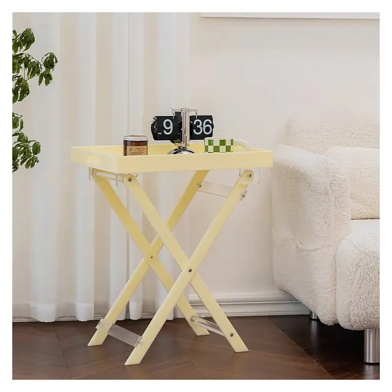 Modern Minimalist Foldable Rainbow Rectangle Acrylic Side Table For Living Room