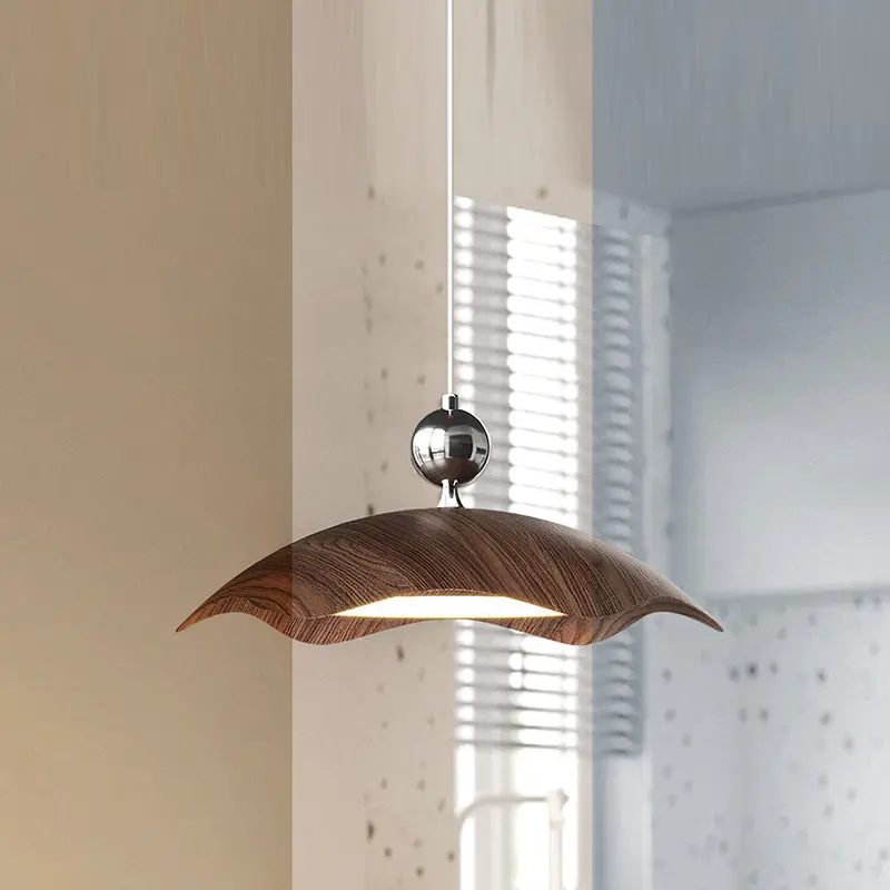 Traditional Vintage Iron PE Flying Saucer LED Pendant Light For Living Room